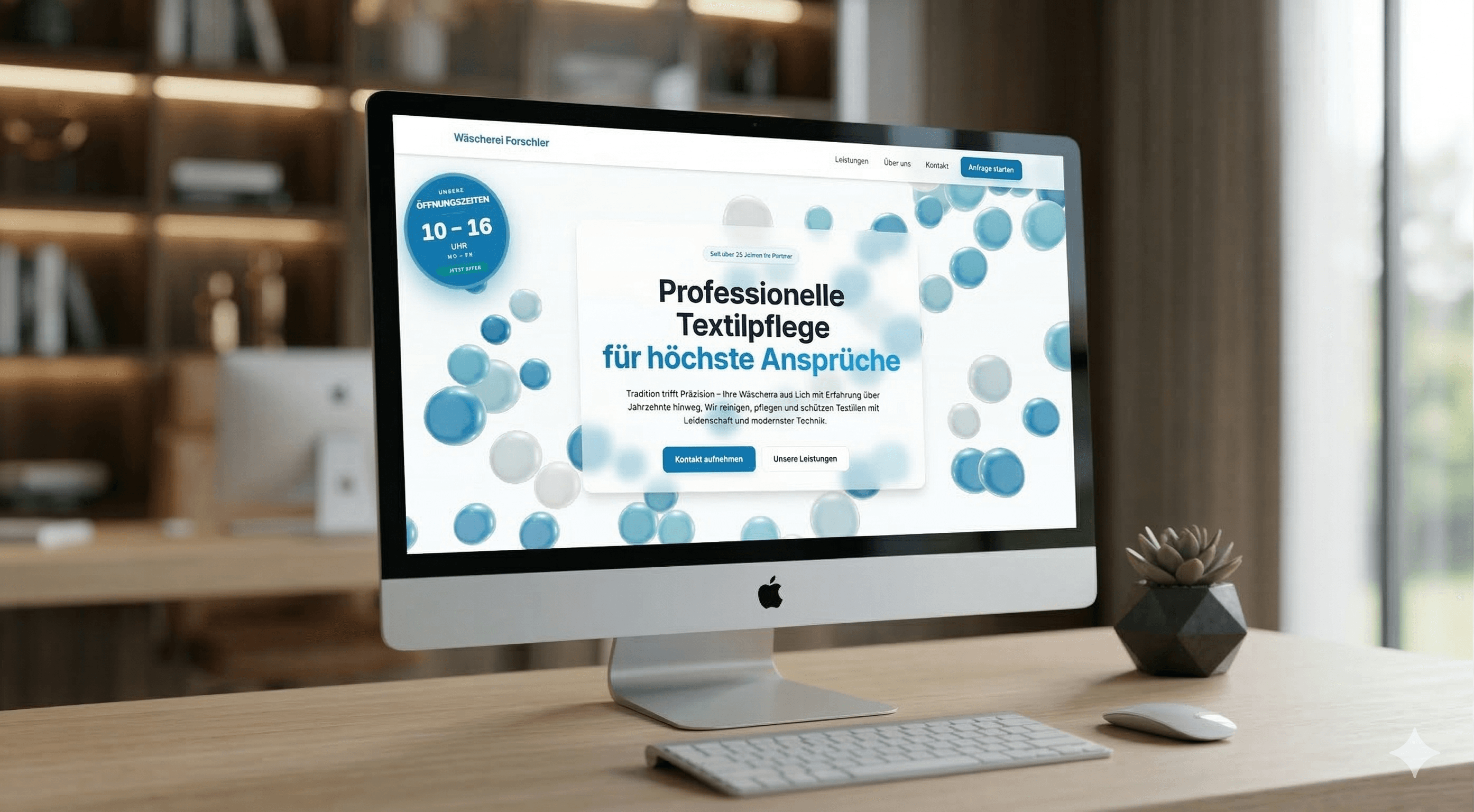 Wäscherei Sauber & Rein – Website Vorschau